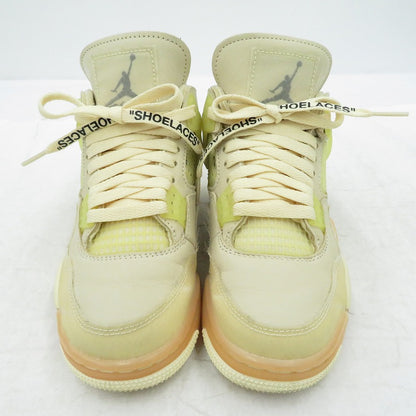 NIKE | ナイキ Off-White×WMNS Air Jordan 4 SP 'Sail' スニーカー CV9388-100 エアジョーダン ベージュ 23cm【瀬戸大橋店】