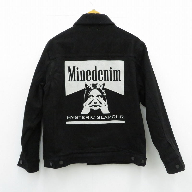 HYSTERIC GLAMOUR | ヒステリックグラマー × MINEDENIM Denim Jacket デニム MND-HYS004 ブラック サイズ：M【瀬戸大橋店】