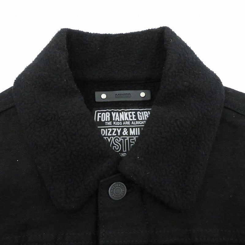 HYSTERIC GLAMOUR | ヒステリックグラマー × MINEDENIM Denim Jacket デニム MND-HYS004 ブラック サイズ：M【瀬戸大橋店】
