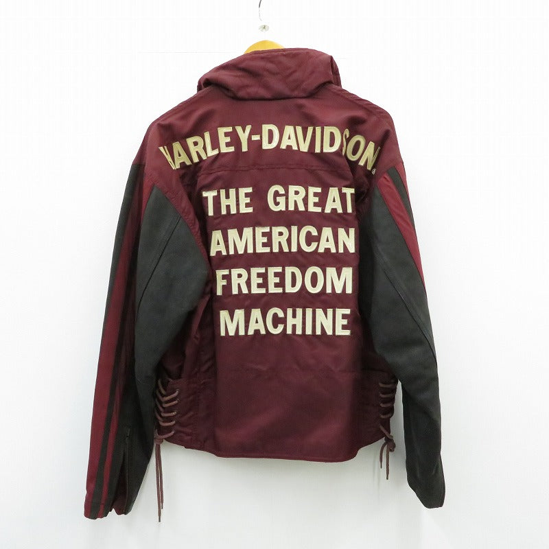 HARLEY-DAVIDSON | ハーレーダビットソン バイカージャケット その他アウター 40128 ボルドー/バーガンディー サイズ：L【瀬戸大橋店】