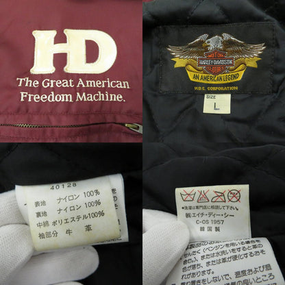 HARLEY-DAVIDSON | ハーレーダビットソン バイカージャケット その他アウター 40128 ボルドー/バーガンディー サイズ：L【瀬戸大橋店】