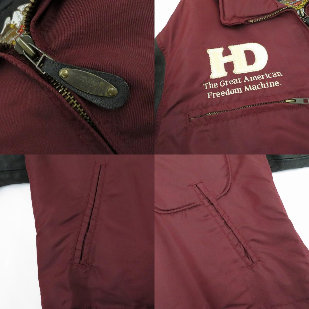 HARLEY-DAVIDSON | ハーレーダビットソン バイカージャケット その他アウター 40128 ボルドー/バーガンディー サイズ：L【瀬戸大橋店】
