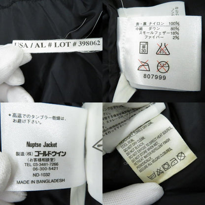 THE NORTH FACE | ザ・ノースフェイス ﾇﾌﾟｼｼﾞｬｹｯﾄ ダウンジャケット ND1032 ブラック サイズ：L【瀬戸大橋店】