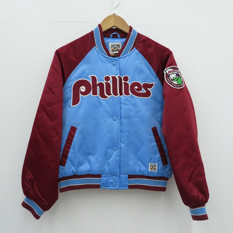 スタジャン COOPERSTOWN phillies ブルー サイズ：M【瀬戸大橋店】