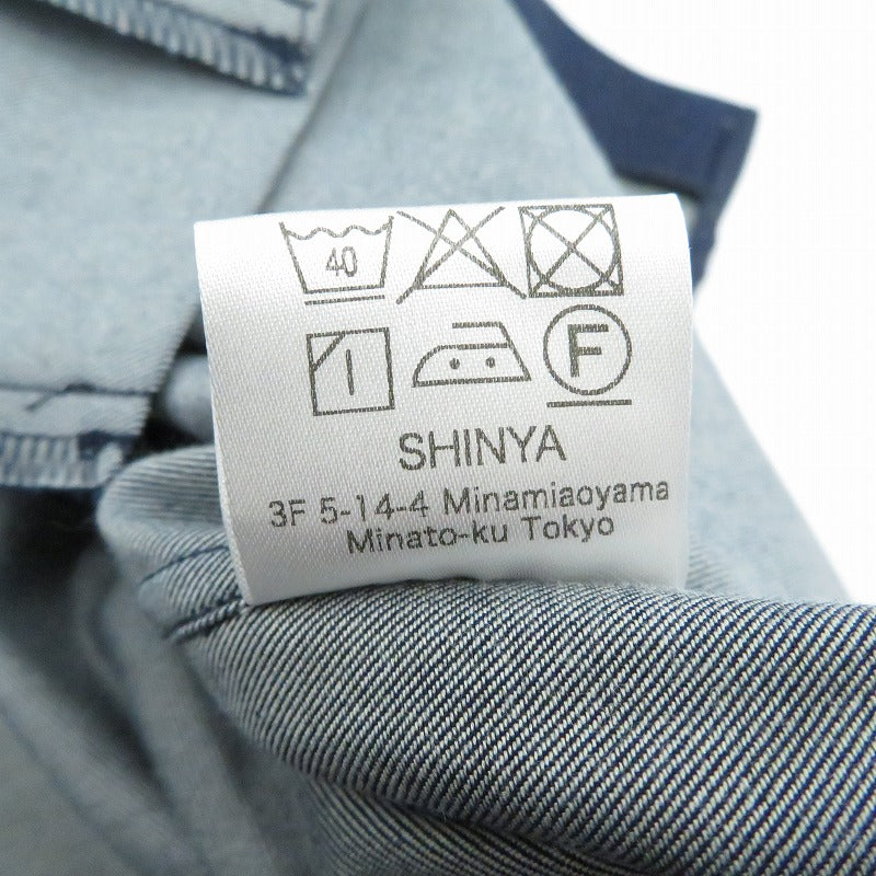 長袖シャツ SHINYA ブルー サイズ：3【瀬戸大橋店】