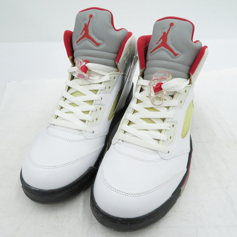NIKE | ナイキ AIR JORDAN 5 RETRO 'WHITE CET' スニーカー 136027-100 エアジョーダン ホワイト 28.5cm【瀬戸大橋店】