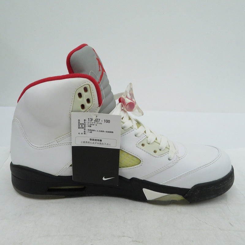 NIKE | ナイキ AIR JORDAN 5 RETRO 'WHITE CET' スニーカー 136027-100 エアジョーダン ホワイト 28.5cm【瀬戸大橋店】