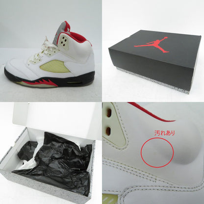 NIKE | ナイキ AIR JORDAN 5 RETRO 'WHITE CET' スニーカー 136027-100 エアジョーダン ホワイト 28.5cm【瀬戸大橋店】