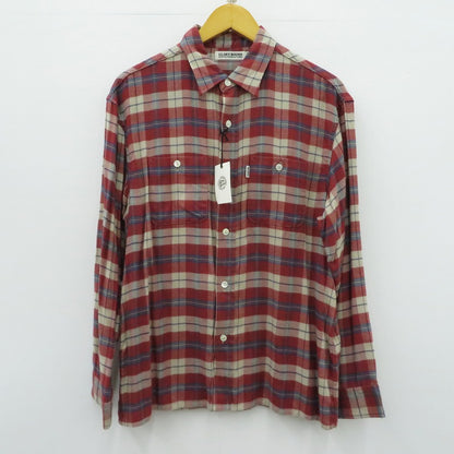 COOTIE | クーティー Tartan Check Oversized Work Shirt 長袖シャツ CTE-17A404 レッド サイズ：M【瀬戸大橋店】