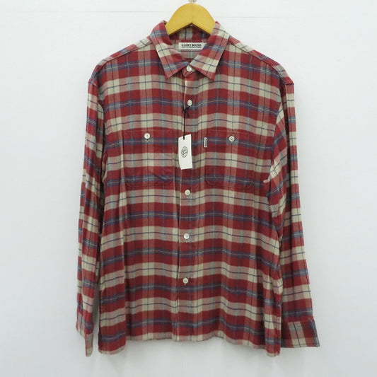 COOTIE | クーティー Tartan Check Oversized Work Shirt 長袖シャツ CTE-17A404 レッド サイズ：M【瀬戸大橋店】