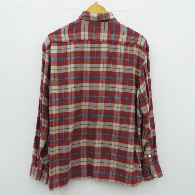 COOTIE | クーティー Tartan Check Oversized Work Shirt 長袖シャツ CTE-17A404 レッド サイズ：M【瀬戸大橋店】