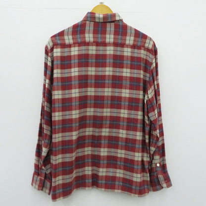 COOTIE | クーティー Tartan Check Oversized Work Shirt 長袖シャツ CTE-17A404 レッド サイズ：M【瀬戸大橋店】