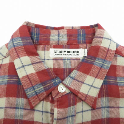 COOTIE | クーティー Tartan Check Oversized Work Shirt 長袖シャツ CTE-17A404 レッド サイズ：M【瀬戸大橋店】
