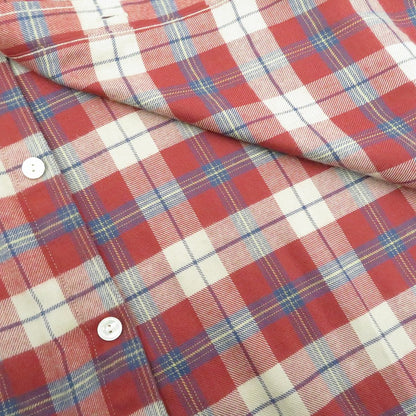 COOTIE | クーティー Tartan Check Oversized Work Shirt 長袖シャツ CTE-17A404 レッド サイズ：M【瀬戸大橋店】