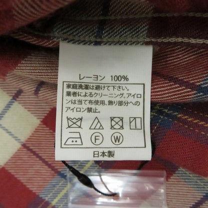 COOTIE | クーティー Tartan Check Oversized Work Shirt 長袖シャツ CTE-17A404 レッド サイズ：M【瀬戸大橋店】