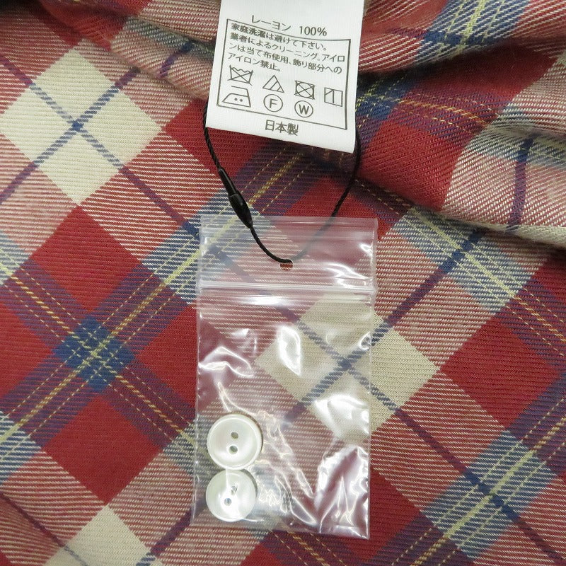 COOTIE | クーティー Tartan Check Oversized Work Shirt 長袖シャツ CTE-17A404 レッド サイズ：M【瀬戸大橋店】