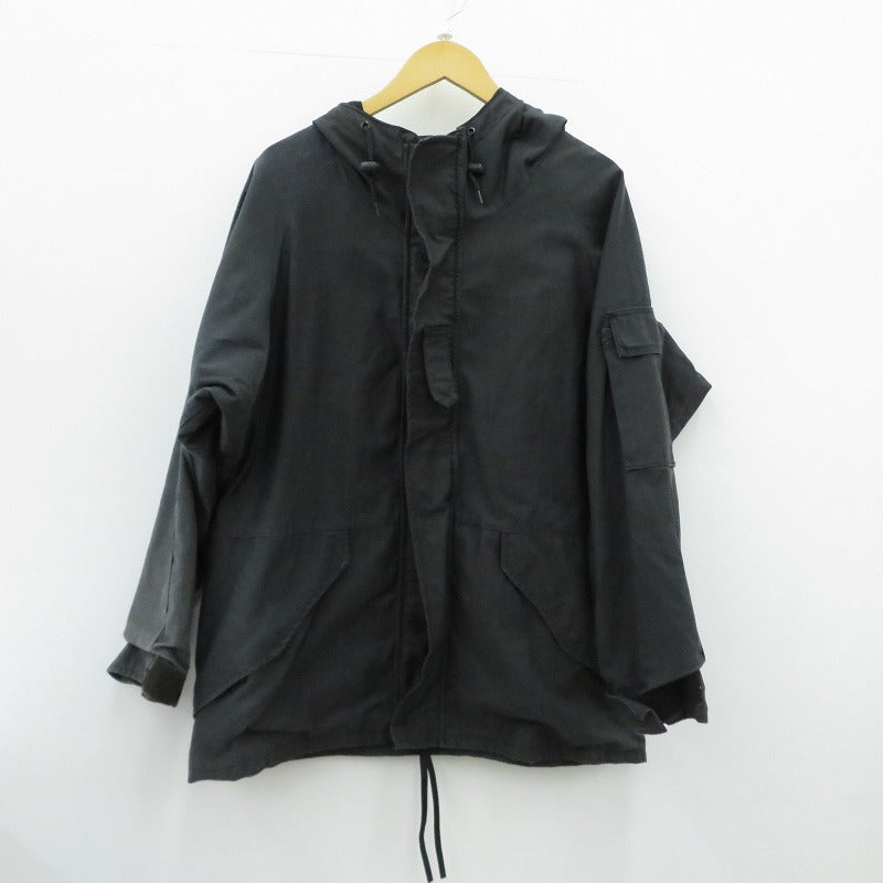 ALPHA | アルファ COLD WEATHER PARKA ミリタリージャケット 8415-01-228-1319 ブラック サイズ：L【瀬戸大橋店】
