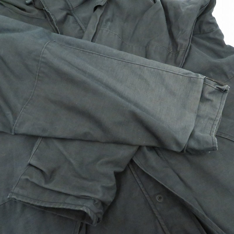 ALPHA | アルファ COLD WEATHER PARKA ミリタリージャケット 8415-01-228-1319 ブラック サイズ：L【瀬戸大橋店】