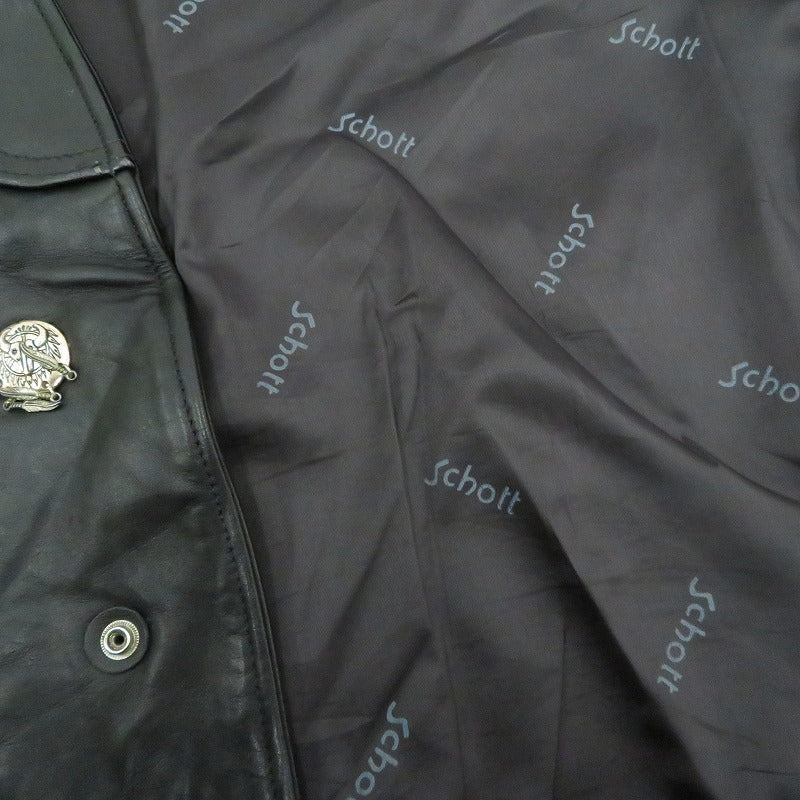 schott | ショット WESTERN ベスト 122V ブラック サイズ：XL【瀬戸大橋店】