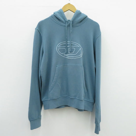 DIESEL | ディーゼル S-GINN-HOOD パーカー 0LEAC ブルー サイズ：M【瀬戸大橋店】