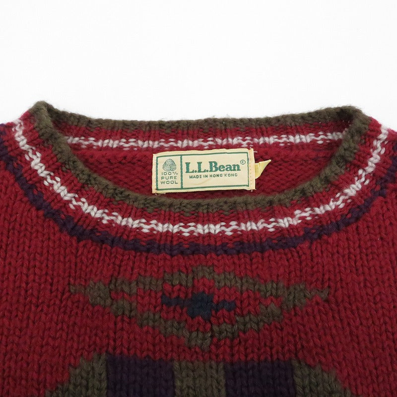 L.L.Bean | エルエルビーン ニット レッド サイズ：M【瀬戸大橋店】