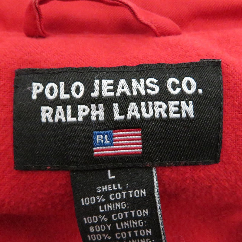 POLO JEANS CO. | ポロジーンズ ダウンジャケット レッド サイズ：L【瀬戸大橋店】