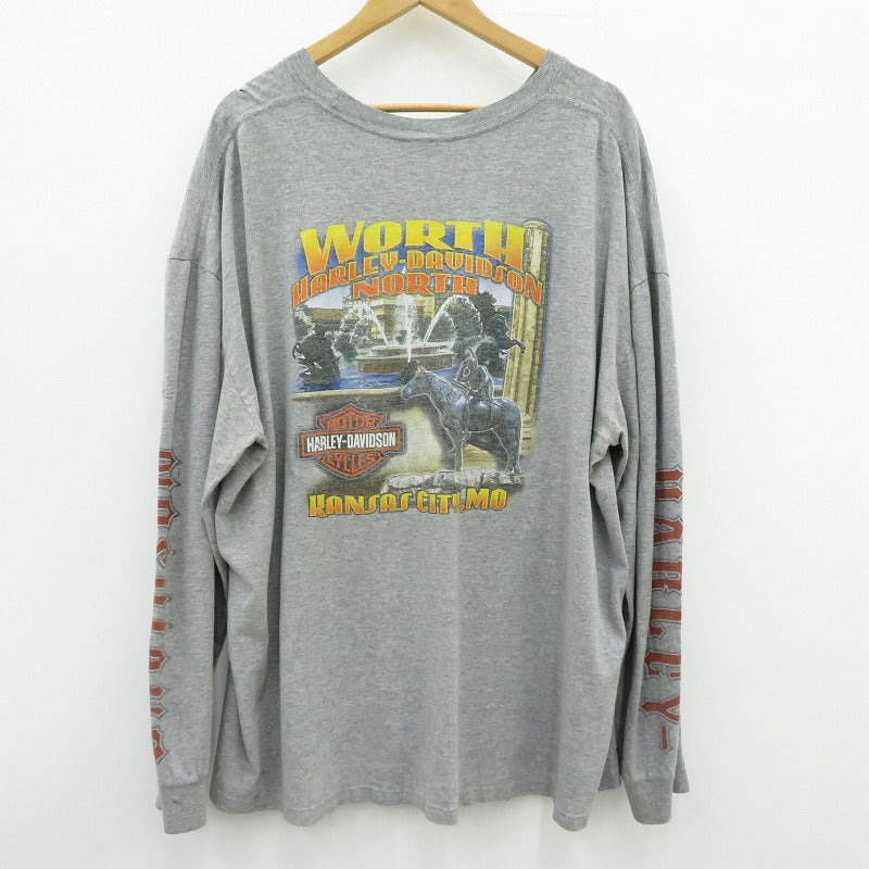 HARLEY-DAVIDSON | ハーレーダビットソン 長袖Ｔシャツ グレー【瀬戸大橋店】