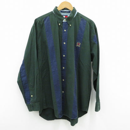 TOMMY HILFIGER | トミーヒルフィガー 長袖シャツ グリーン サイズ：L【瀬戸大橋店】