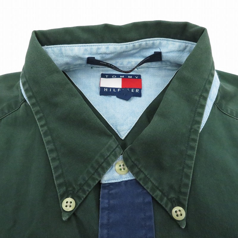 TOMMY HILFIGER | トミーヒルフィガー 長袖シャツ グリーン サイズ：L【瀬戸大橋店】