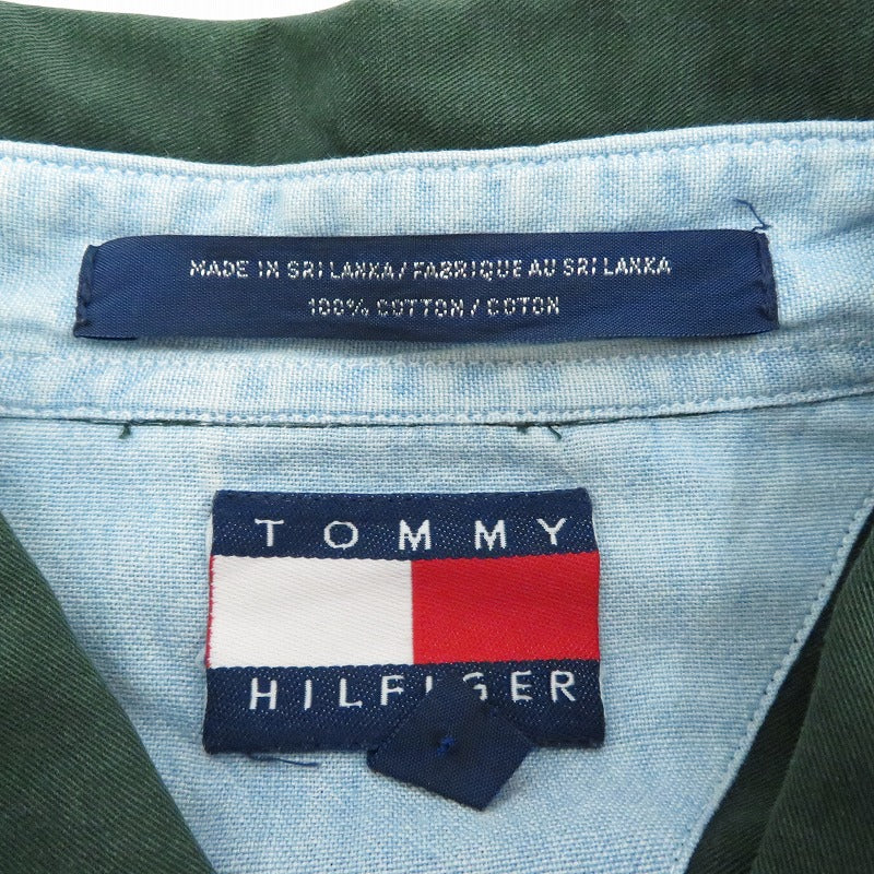 TOMMY HILFIGER | トミーヒルフィガー 長袖シャツ グリーン サイズ：L【瀬戸大橋店】