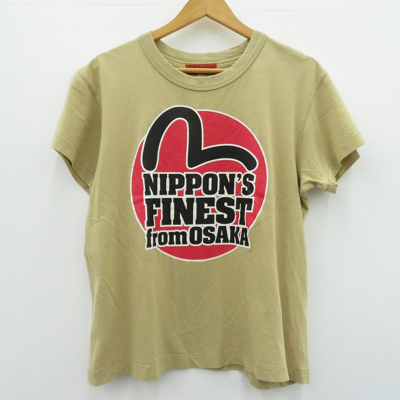 EVISU | エヴィス NIPPON'SFINEST fromOSAKA 半袖Ｔシャツ ベージュ サイズ：38【瀬戸大橋店】
