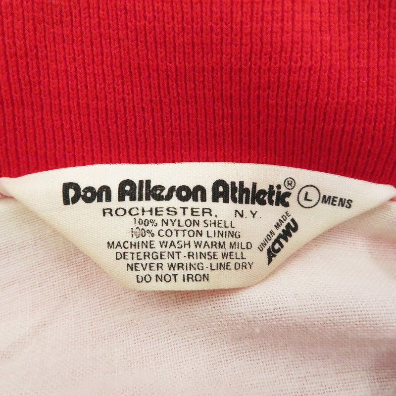 VINTAGE衣料 | ヴィンテージイリョウ Don Alleson Athletic スタジャン レッド サイズ：L【瀬戸大橋店】