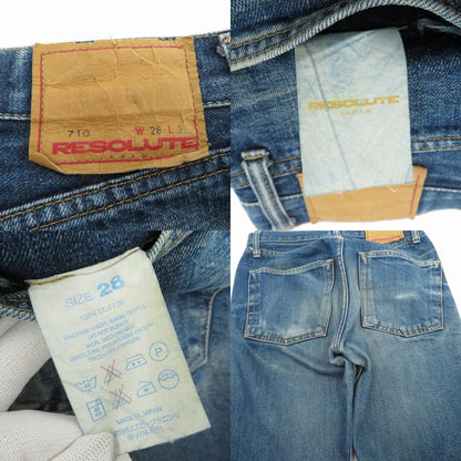 [Used] RESOLUTE | RESOLUTE 710 denim pants, blue [Kakogawa Logistics] 
