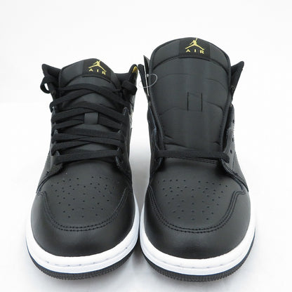 NIKE | ナイキ AJ1 Mid 'Black/Metallic Gold' スニーカー DQ8426-071 エアジョーダン ブラック 27.5cm【瀬戸大橋店】