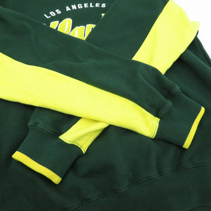 X-LARGE | エクストララージ TEAM LOGO 2TONE CREWNECK SWEAT スウェット 101214012021 グリーン サイズ：L【瀬戸大橋店】