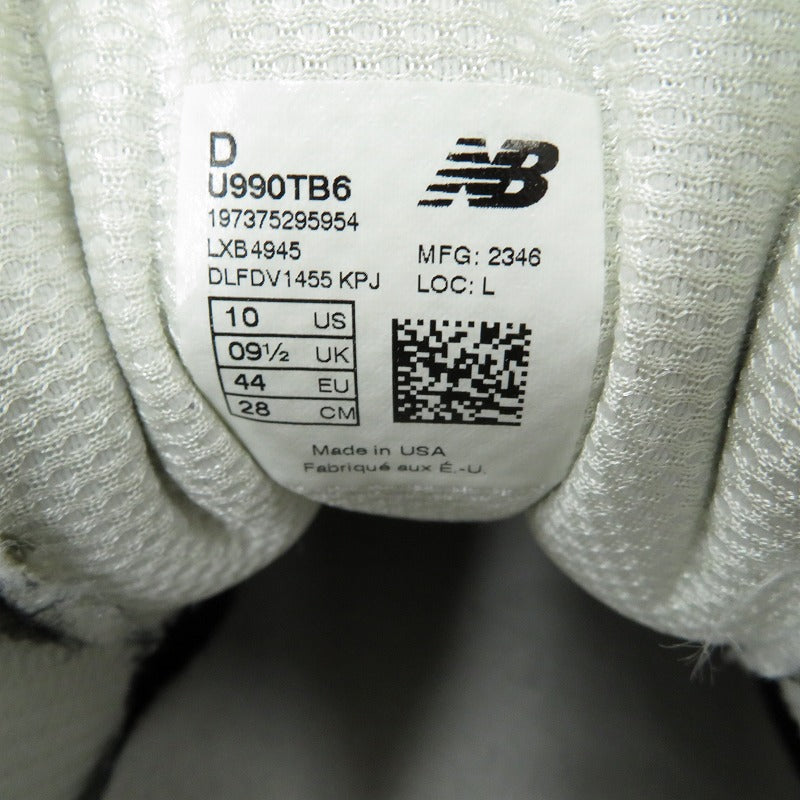 NEW BALANCE | ニューバランス スニーカー U990TB6 グリーン 28cm【瀬戸大橋店】