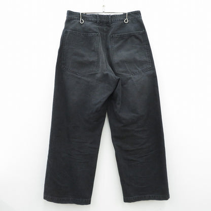 marka | マーカ オーガニックコットンダック / ダブルニーパンツ デニムパンツ M25C01PT01C ブラック サイズ：1【瀬戸大橋店】