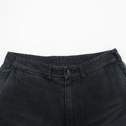 marka | マーカ オーガニックコットンダック / ダブルニーパンツ デニムパンツ M25C01PT01C ブラック サイズ：1【瀬戸大橋店】