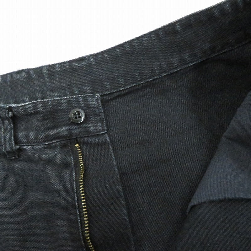 marka | マーカ オーガニックコットンダック / ダブルニーパンツ デニムパンツ M25C01PT01C ブラック サイズ：1【瀬戸大橋店】