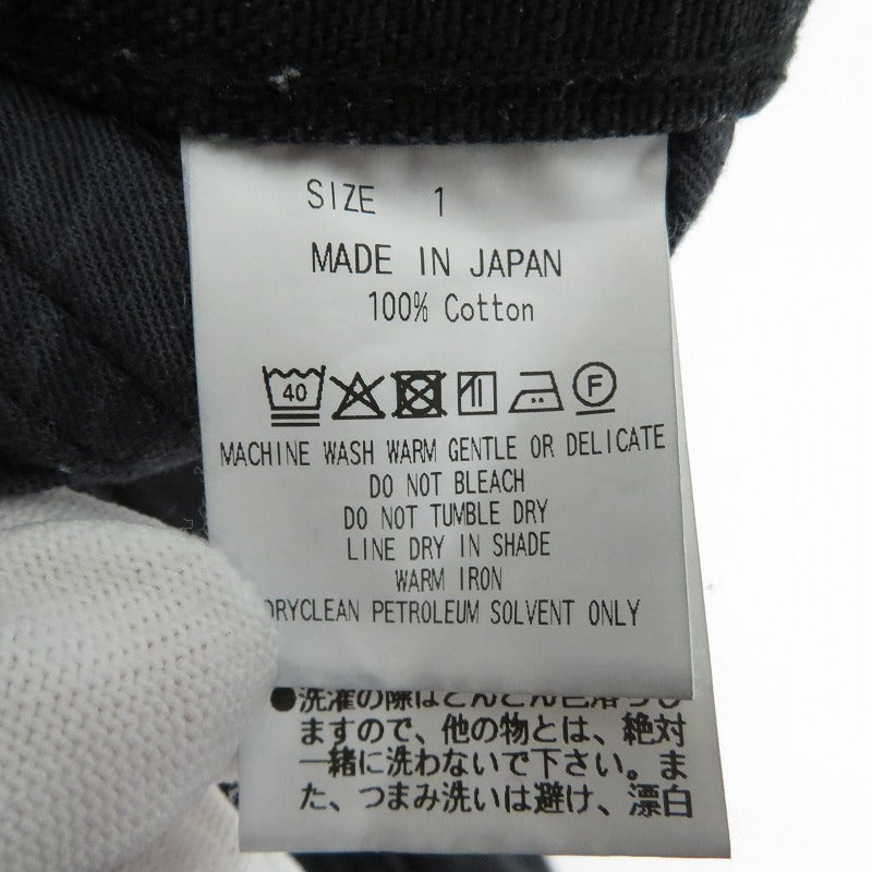 marka | マーカ オーガニックコットンダック / ダブルニーパンツ デニムパンツ M25C01PT01C ブラック サイズ：1【瀬戸大橋店】