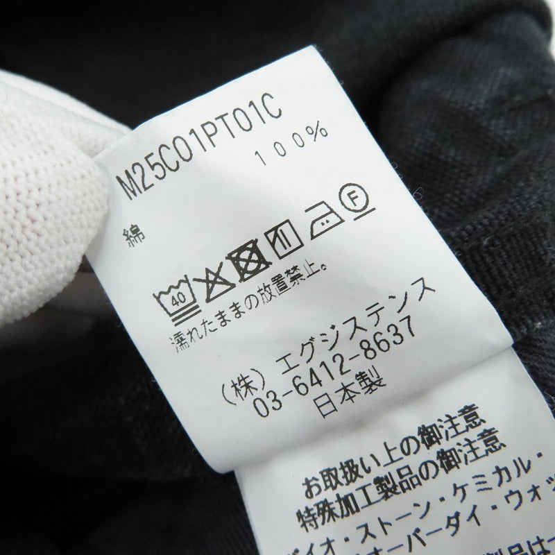 marka | マーカ オーガニックコットンダック / ダブルニーパンツ デニムパンツ M25C01PT01C ブラック サイズ：1【瀬戸大橋店】
