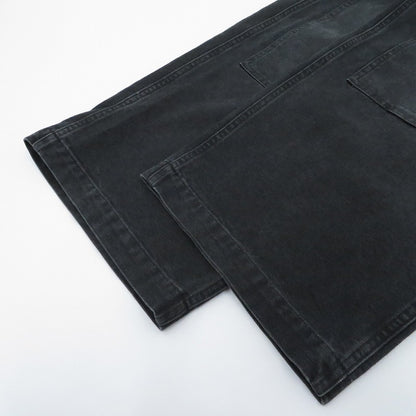 marka | マーカ オーガニックコットンダック / ダブルニーパンツ デニムパンツ M25C01PT01C ブラック サイズ：1【瀬戸大橋店】