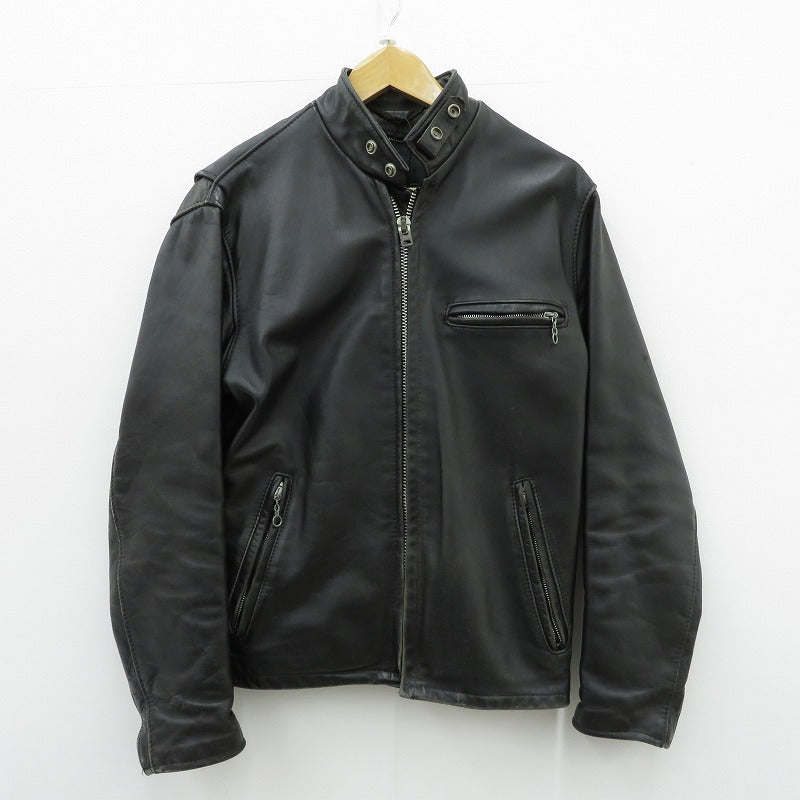 schott | ショット 641シングルライダース レザー 2324 ブラック サイズ：36【瀬戸大橋店】