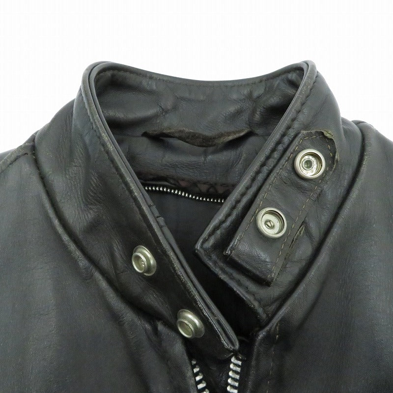 schott | ショット 641シングルライダース レザー 2324 ブラック サイズ：36【瀬戸大橋店】