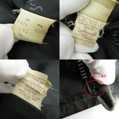schott | ショット 641シングルライダース レザー 2324 ブラック サイズ：36【瀬戸大橋店】