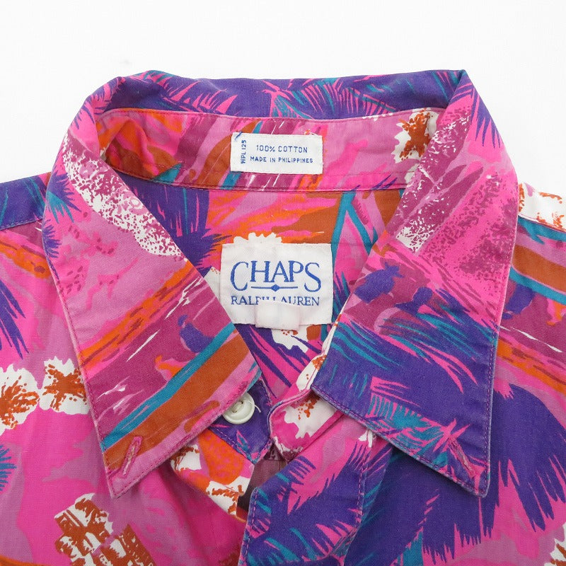 CHAPS RALPHLAUREN | チャプスラルフローレン その他トップス アロハ ピンク サイズ：L【瀬戸大橋店】