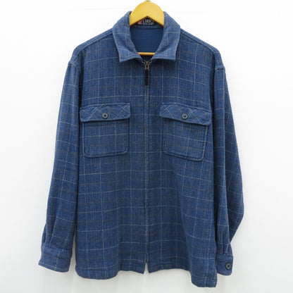 CHAPS RALPHLAUREN | チャプスラルフローレン チェック柄ジップジャケット その他アウター 1530-4268 ネイビー サイズ：L【瀬戸大橋店】