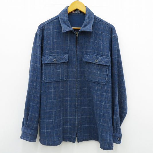 CHAPS RALPHLAUREN | チャプスラルフローレン チェック柄ジップジャケット その他アウター 1530-4268 ネイビー サイズ：L【瀬戸大橋店】