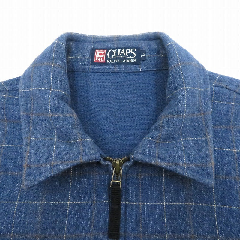 CHAPS RALPHLAUREN | チャプスラルフローレン チェック柄ジップジャケット その他アウター 1530-4268 ネイビー サイズ：L【瀬戸大橋店】
