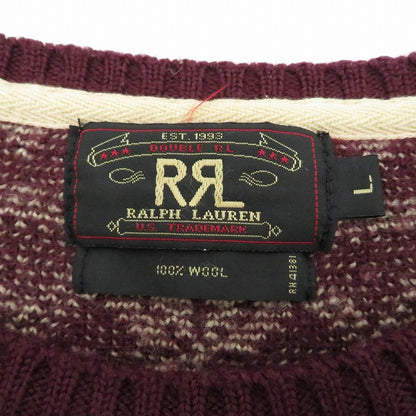 RRL(RALPH LAUREN) | ダブルアールエルラルフローレン ノルディックセーター セーター ボルドー/バーガンディー サイズ：L【瀬戸大橋店】